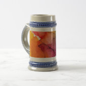 Abstract Color Splash Stein Mug Bierglas (Vorderseite Links)