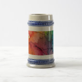 Abstract Color Splash Stein Mug Bierglas (Mittel)