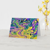 Abstract Color Study 41, card Karte (Gelbe Blume)