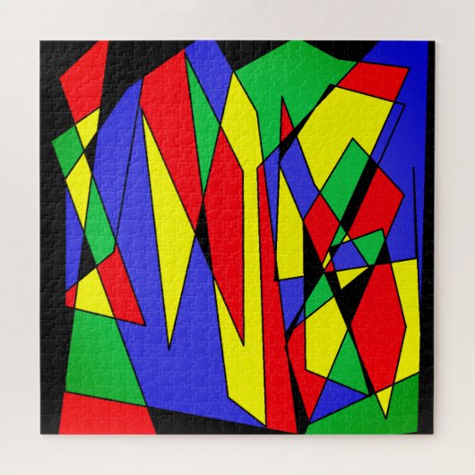 Abstract Colorful Art Mixed Puzzle (Horizontal)