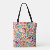 Abstract colorful background. illustrationcarnival tasche (Rückseite)