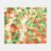 Abstract colorful bokeh background fleecedecke (Vorderseite (Horizontal))
