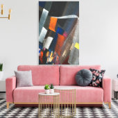 Abstract Colorful Cityscape Leinwanddruck (Insitu (Wohnzimmer))