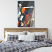 Abstract Colorful Cityscape Leinwanddruck (Insitu (Schlafzimmer))