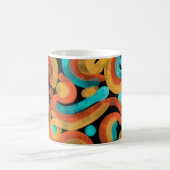 Abstract colorful coffee mug kaffeetasse (Mittel)