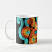 Abstract colorful coffee mug kaffeetasse (Links)