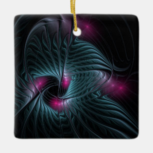 Abstract Colorful Fantasy Fractal Keramikornament