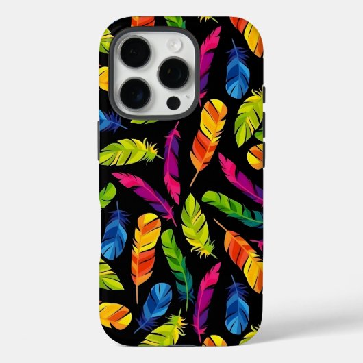Abstract colorful feather explosion Case-Mate iPhone hülle (Rückseite)