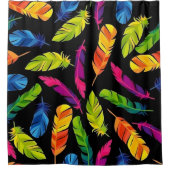 Abstract colorful feather explosion duschvorhang (Vorderseite)