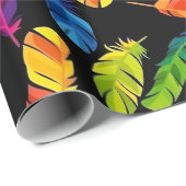 Abstract colorful feather explosion geschenkpapier (Rolleneckpunkt)