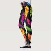 Abstract colorful feather explosion leggings (Links)