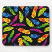 Abstract colorful feather explosion mousepad (Vorne)