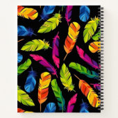 Abstract colorful feather explosion notizblock (Rückseite)