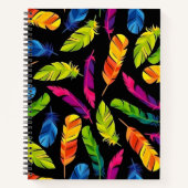 Abstract colorful feather explosion notizblock (Vorderseite)