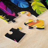 Abstract colorful feather explosion puzzle (Seite)