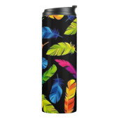 Abstract colorful feather explosion thermosbecher (Nach links gedreht)