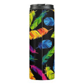 Abstract colorful feather explosion thermosbecher (Rückseite)