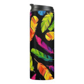 Abstract colorful feather explosion thermosbecher (Nach rechts gedreht)