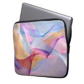Abstract Colorful Flowing Ribbons Laptopschutzhülle (Vorderseite Links)