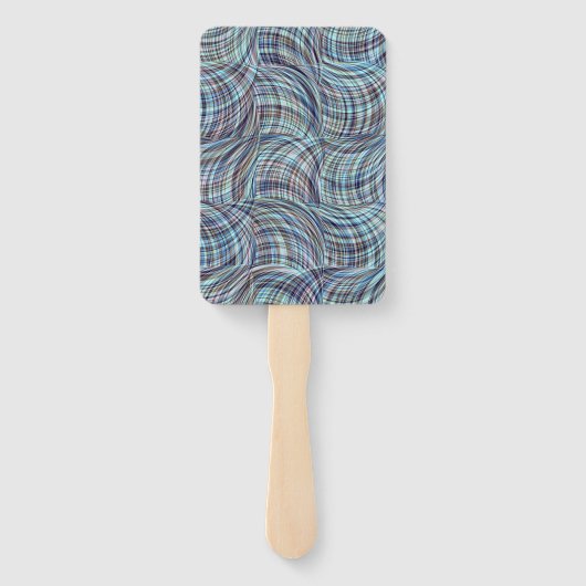 Abstract Colorful Lines Seamless Pattern Fächer (Rückseite)