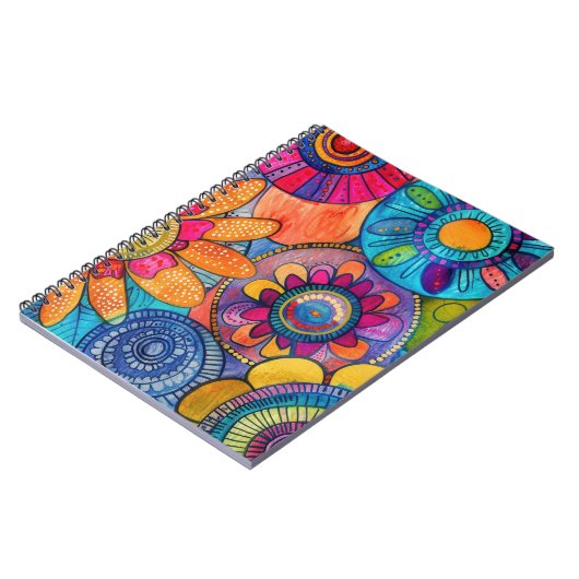 Abstract colorful Notebook Notizblock (Linke Seite)