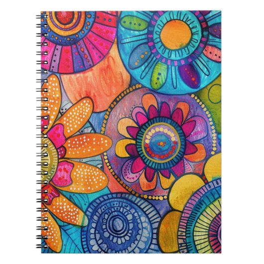 Abstract colorful Notebook Notizblock (Vorderseite)