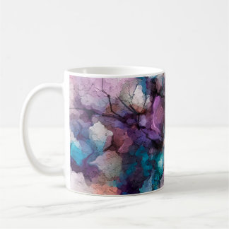 Abstract colorful oil, acrylic painting of spring  kaffeetasse