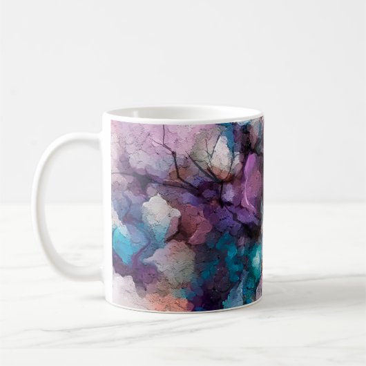 Abstract colorful oil, acrylic painting of spring  kaffeetasse (Links)