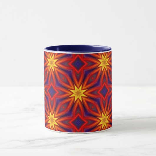 Abstract Colorful Pattern Tasse (Zentrum)