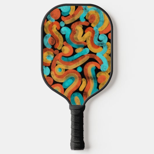 Abstract colorful pickleball paddle (Vorderseite)