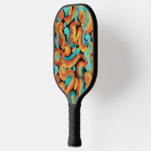 Abstract colorful pickleball paddle (Links)
