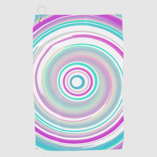 Abstract Colorful Swirl Golfhandtuch (Vorderseite)