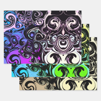 Abstract colorful swirls  geschenkpapier set