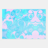 Abstract colorful swirls  geschenkpapier set (Vorderseite 2)