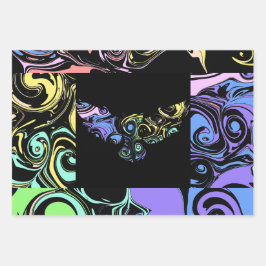 Abstract colorful swirls  geschenkpapier set