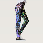Abstract colorful swirls  leggings (Rechts)