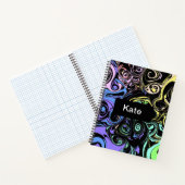 Abstract colorful swirls  notizblock (Innenseite)