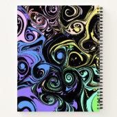 Abstract colorful swirls  notizblock (Rückseite)