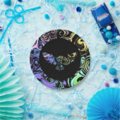 Abstract colorful swirls  pappteller (Party)