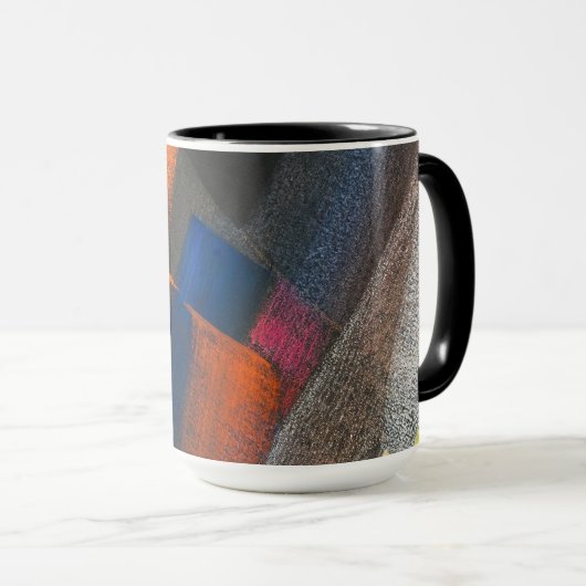 Abstract Colorful Tasse (VorderseiteRechts)