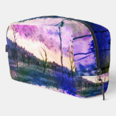 Abstract colorful trees cosmetic bag waschbeutel (Rechte Ecke)