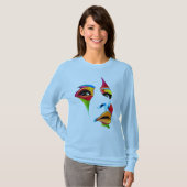 Abstract Colorful Woman Art Face” Tee (Vorne ganz)