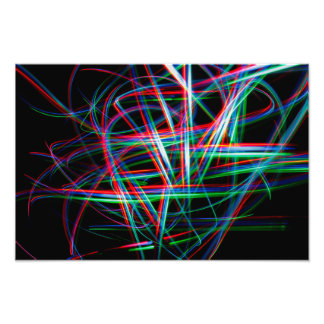 Abstract colourful light streaks fotodruck