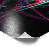 Abstract colourful light streaks fotodruck (Ecke)