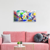 Abstract Colours Canvas Leinwanddruck (Insitu (Wohnzimmer))