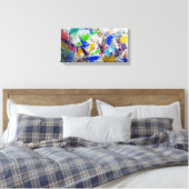Abstract Colours Canvas Leinwanddruck (Insitu (Schlafzimmer))