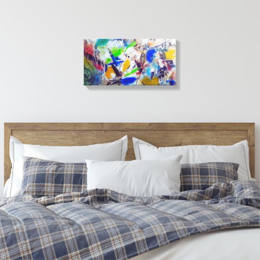 Abstract Colours Canvas  Leinwanddruck (Insitu (Schlafzimmer))