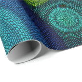 Abstract concentric circles in vibrant multicolor  geschenkpapier (Rolleneckpunkt)