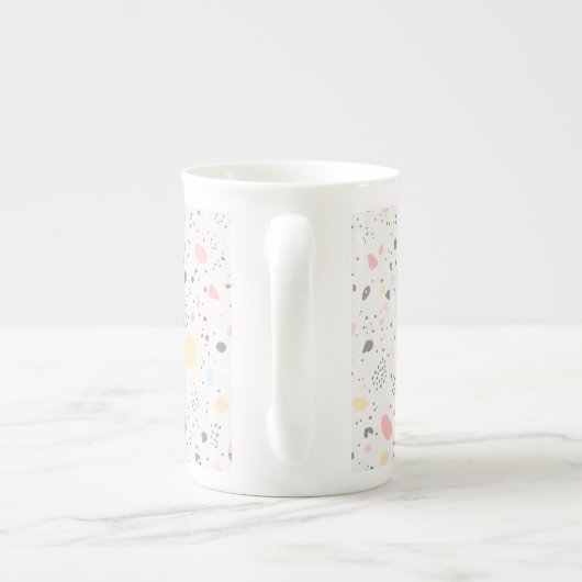 Abstract Confetti Mug – Modern High-Energy Pattern Porzellantasse (Rückseite)