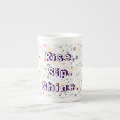 Abstract Confetti Mug – Modern High-Energy Pattern Porzellantasse (Vorderseite)
